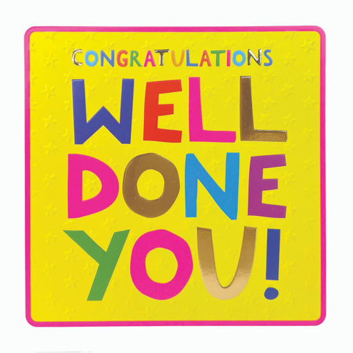 Picture of CONGRATULATIONS WELL DONE CARD